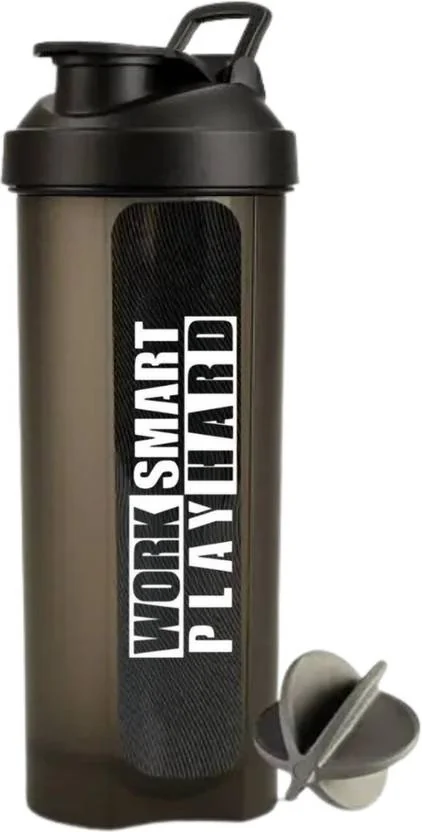 SUKHCHAIN 700 ml Plastic Shaker  (Pack of 1, Black)