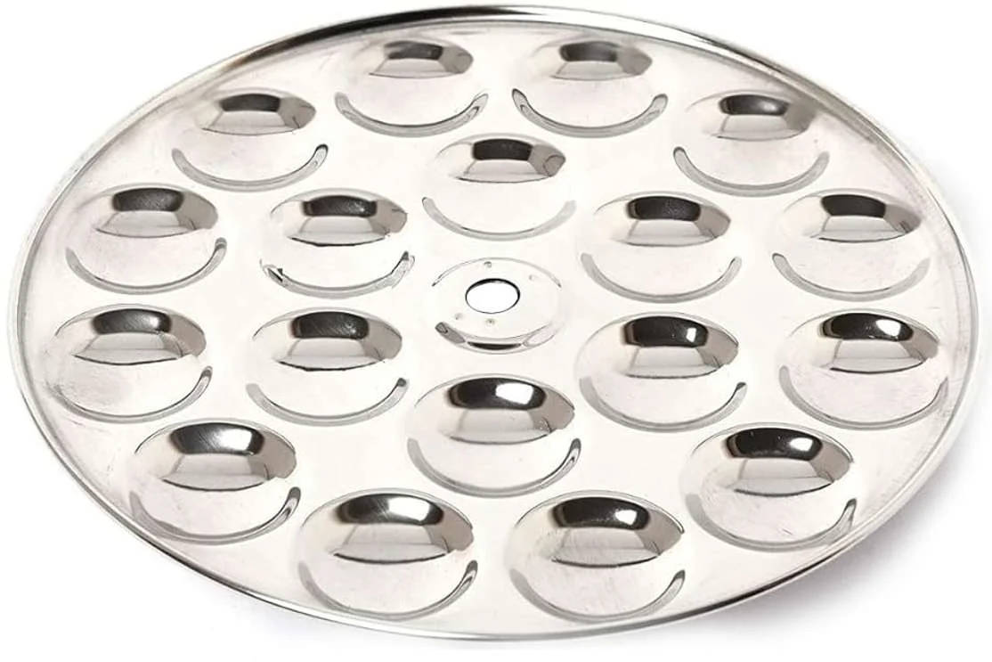 Stainless Steel Mini Idly Plate with 18 Idly | Heavy Bottom Mini Idli Plate Standard Idli Maker
