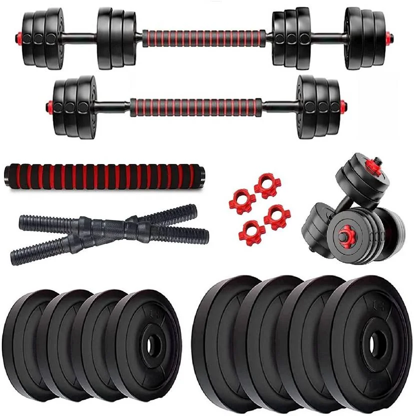 WILORA 20KG (2KG X 4 + 3KG X 4) Dumbbell Combo Set Black Bar & Plate Combo (20 kg)