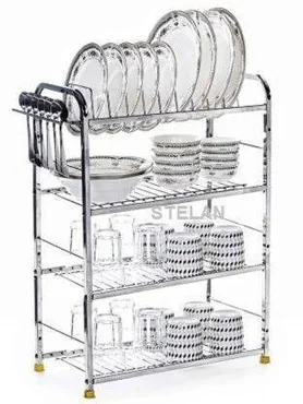 TULMAN Multipurpose 4-Shelf Kitchen Organizer Rack