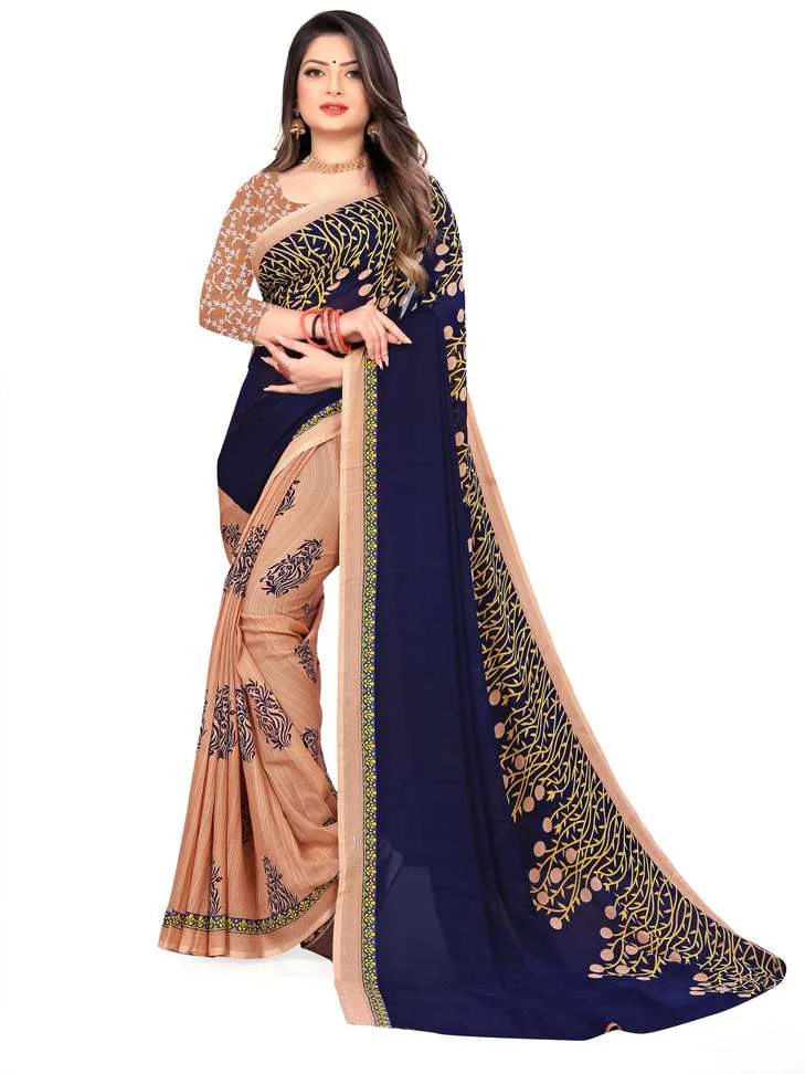 Printed Bollywood Georgette SareePrinted Bollywood Georgette Saree