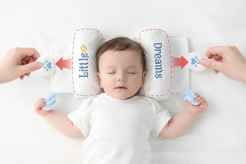 snugnibble Microfibre Baby Pillow Pack of 1 Animals Mustard Seeds Filling Baby Head Shaping Pillow Series