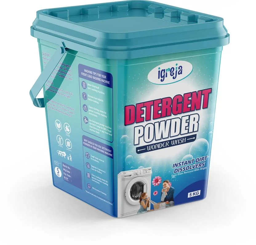 IGREJA Bright Like New Front/Top Load Wonder Wash Blue Detergent Powder 5 kg Detergent Powder (Fresh)  (5 kg)