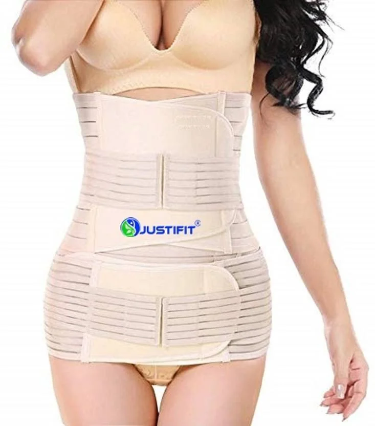 JUSTIFIT post pregnancy belt after delivery for tummy reduction Back / Lumbar Support (Beige)