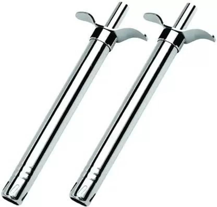 just gadgets Steel Gas Lighter  (Silver, Pack of 2)