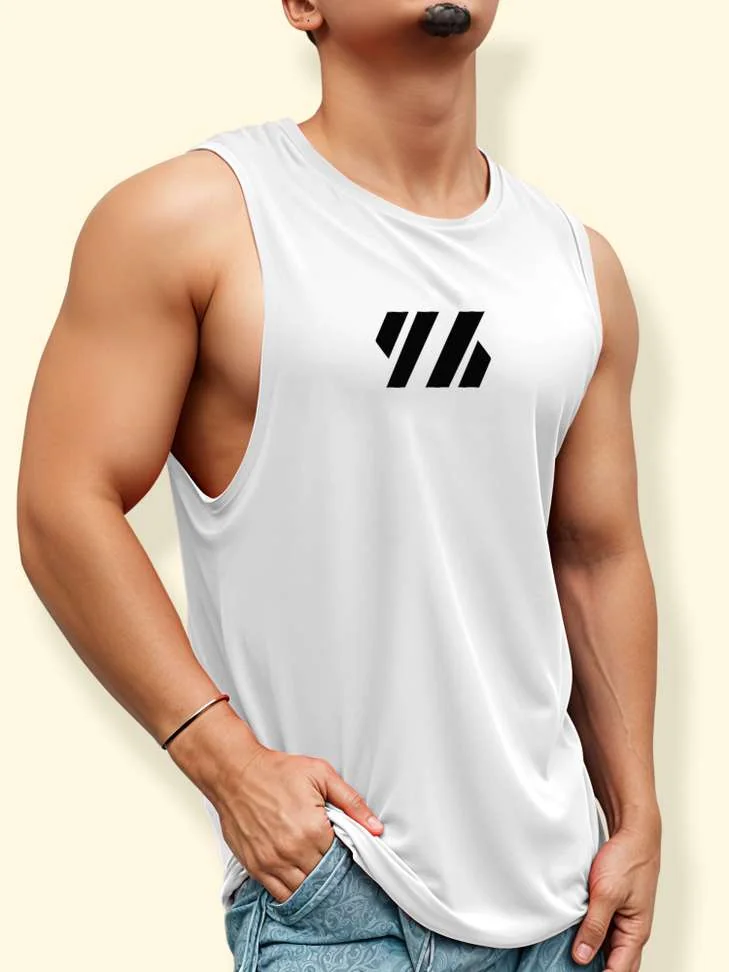 Printed Men White T-Shirt