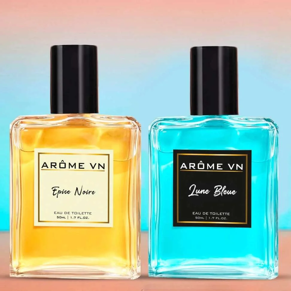 VN AROMA Combo Pack of 2 | Epie Noire - Lune Bleue | Long Lasting |Premium Luxury Perfume Eau de Toilette  -  100 ml