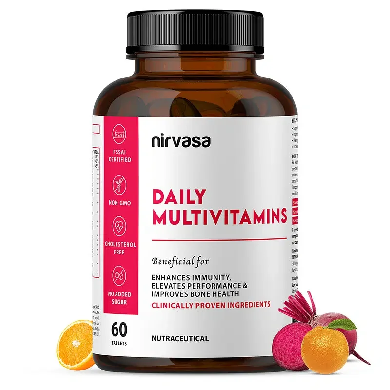 Nirvasa Daily Multivitamin Tablets for Men & Women | 60 Tablets x 1