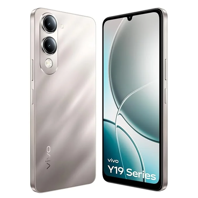 Vivo Y19e (Titanium Silver, 4GB RAM, 64GB Storage) with No Cost EMI/Additional Exchange Offers |with Charger