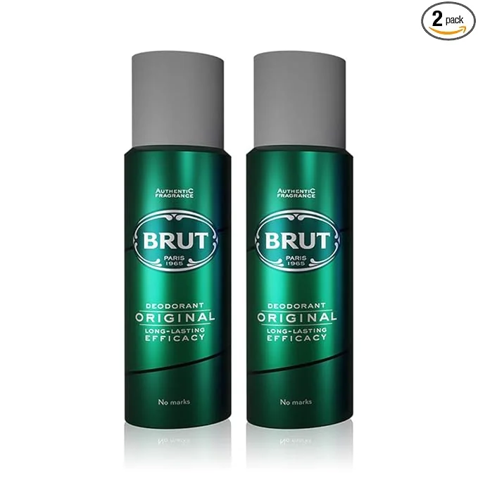 Brut Deodorant Spray for Men | Original | Fresh & Authentic Fragrance | Long Lasting Deo, 2x200 ml