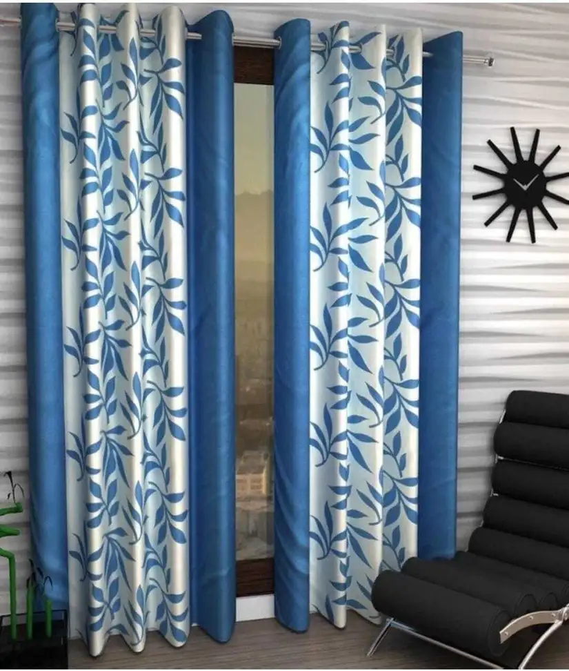 152 cm (5ft) Window Curtain (AQUA)