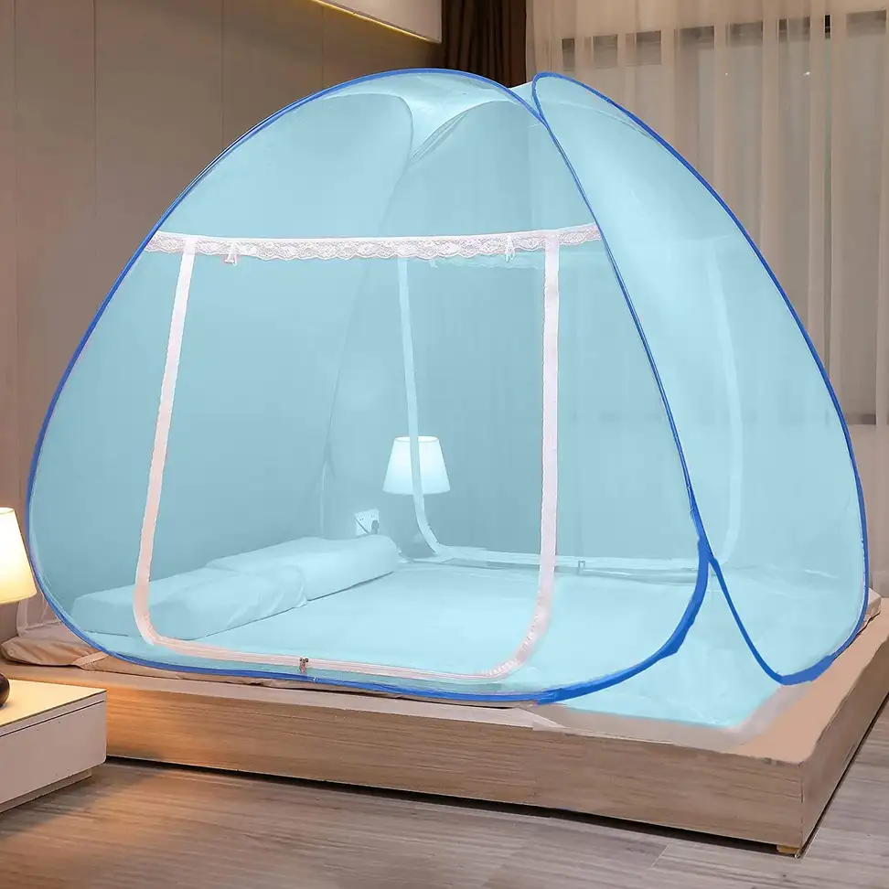 Polyester Adults Mosquito Net (FULLBLUE)