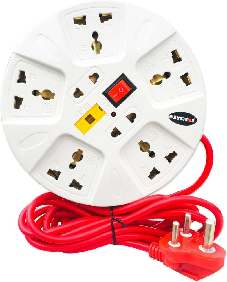 ShopGlobal 6 Amp Multi Plug Point Strip, Cord (2.8 Meter) 7 Socket Extension BoardsShopGlobal 6 Amp Multi Plug Point Strip, Cord (2.8 Meter) 7 Socket Extension Boards