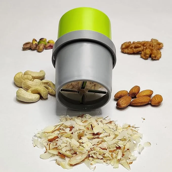 JustLatest Dry Fruit Cutter & Slicer Gadgets (3 in 1, Mix Colour) Kitchen Tools Kitchen Gadgets Dryfruit Choppers for Kitchen, Stainless Steel Blade
