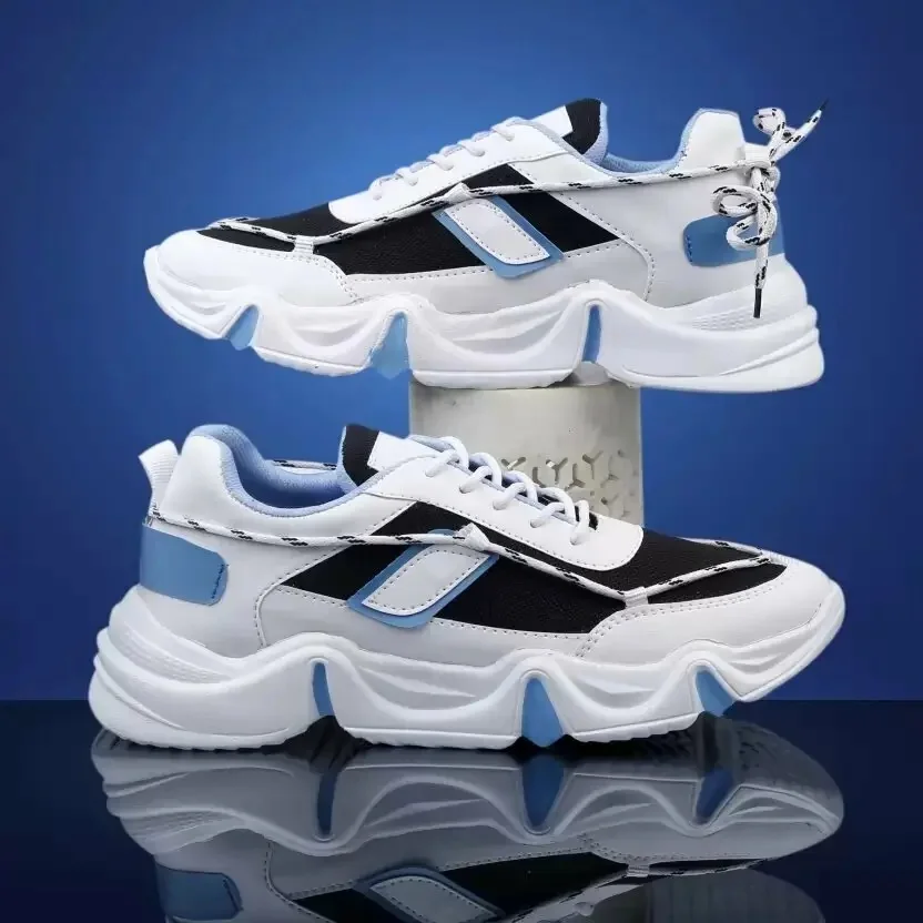 Boldness Boldness Fashion Sports Casual Lace-up Running Shoes For Men (sky blue) Training & Gym Shoes For Men  (Black, White , 7)