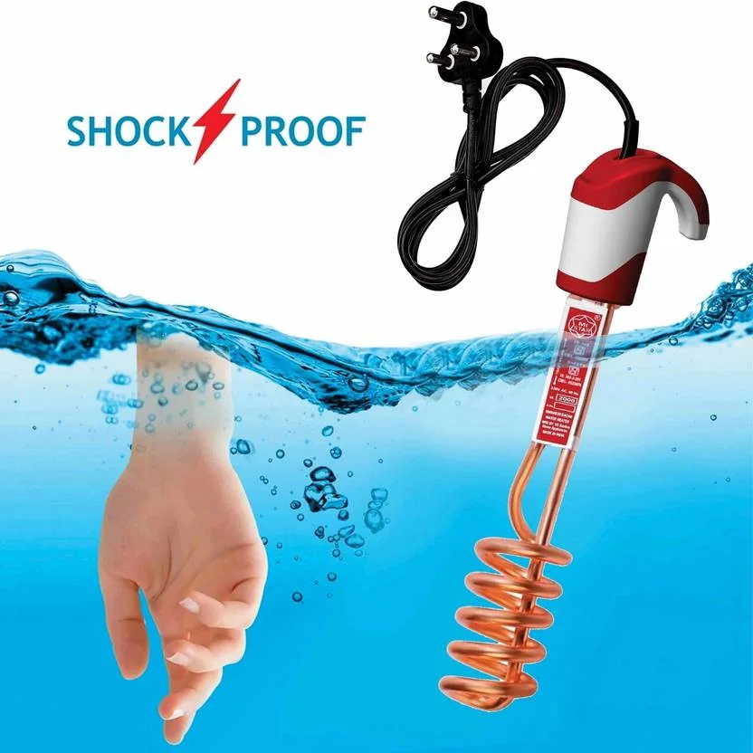 mi star 2022 copper red 2000 W Shock Proof Immersion Heater Rod  (water)