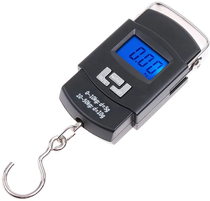 Glancing 50Kg Portable Hanging Luggage Weight Machine Digital for Weighing Household Items i.e. Waste Newspaper, Gas Cylinder, Disposal etc Weighing Scale