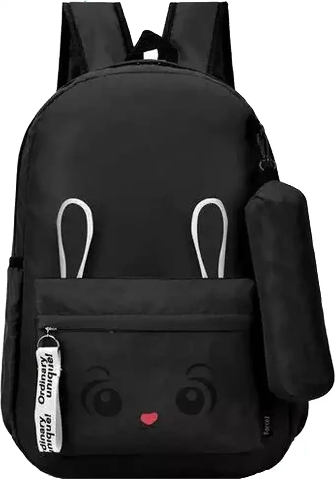 GIRLS TRENDY SCHOOL / COLLEGE / CASUAL BACKPACK FOR GIRLS 30 L Backpack (Black)
