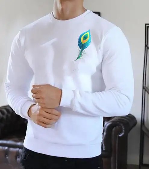 Printed Men White T-Shirt