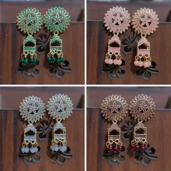 Alloy Jhumki Earring, Stud Earring