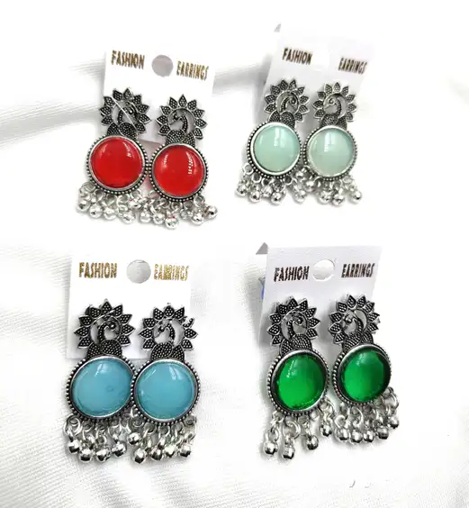 Crystal Alloy Stud Earring, Earring Set, Drops & Danglers