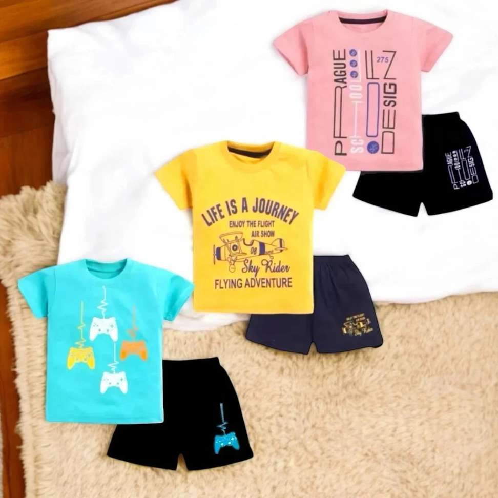 STYKS Boys & Girls Casual T-shirt ShortsSTYKS Boys & Girls Casual T-shirt Shorts