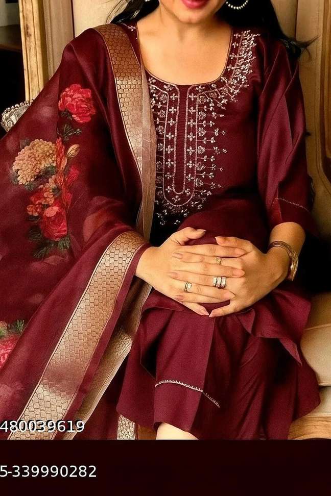 Women Kurta, Churidar & Dupatta SetWomen Kurta, Churidar & Dupatta Set