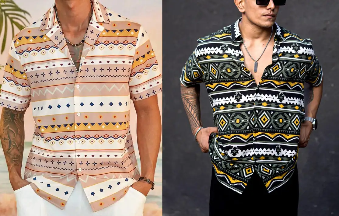 Men Printed Casual Multicolor Shirt