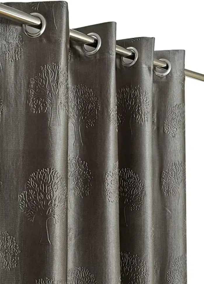 152 cm (5ft) Window Curtain (GREY)