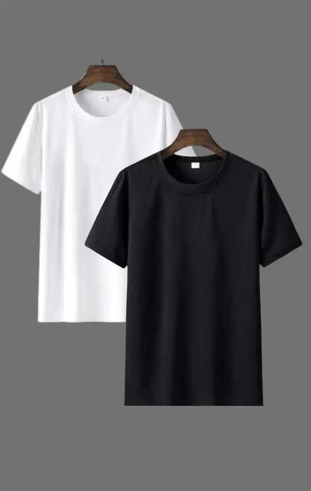 Printed Men White, Black T-Shirt
