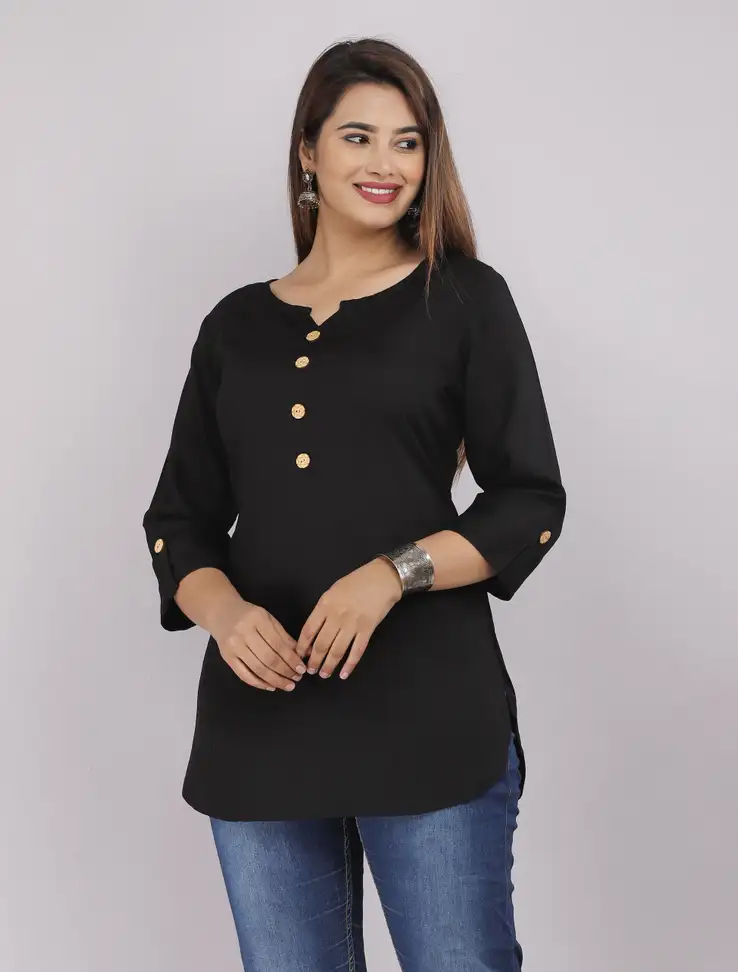 Casual Women Black Top