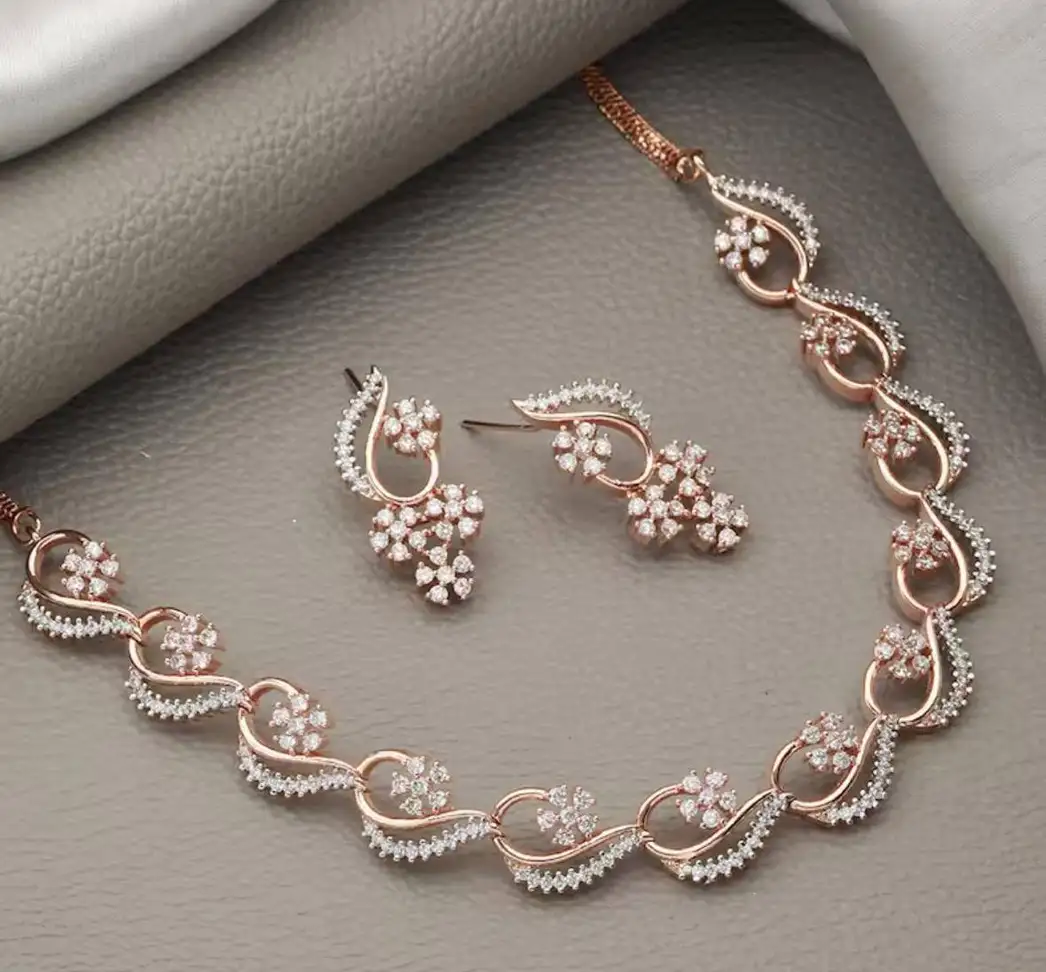 Brass Jewel Set (Rose Gold)
